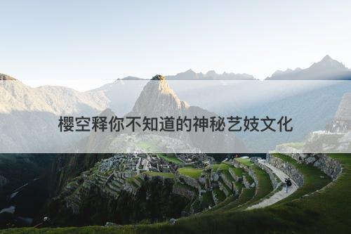 樱空释你不知道的神秘艺妓文化