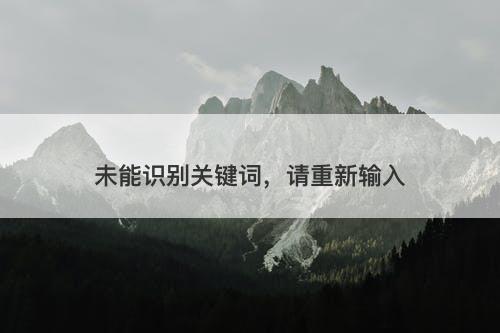 未能识别关键词,请重新输入