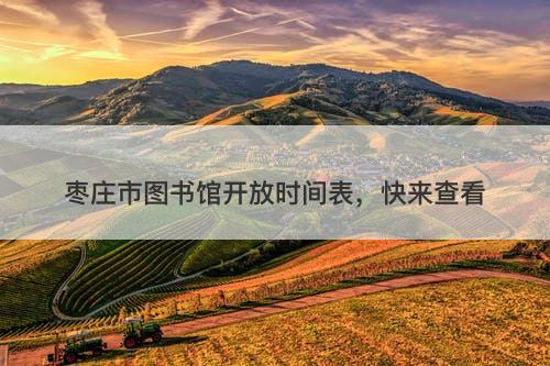 枣庄市图书馆开放时间表,快来查看