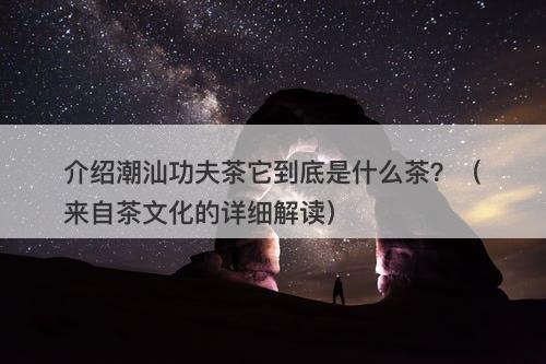 介绍潮汕功夫茶它到底是什么茶?(来自茶文化的详细解读)