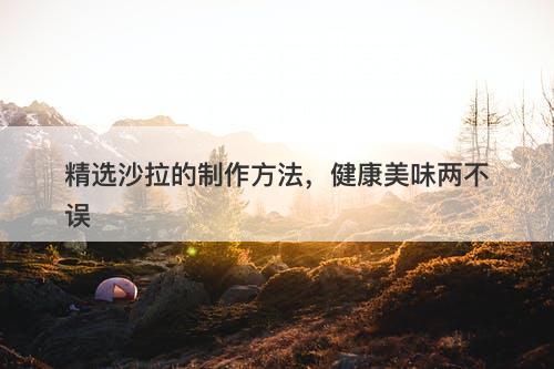 精选沙拉的制作方法，健康美味两不误