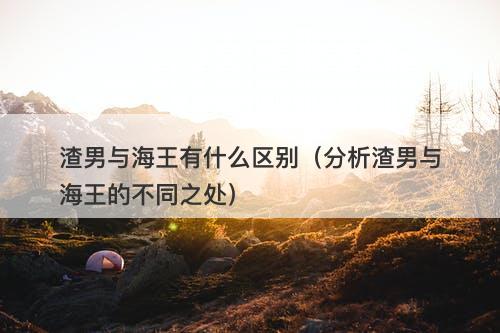 渣男与海王有什么区别（分析渣男与海王的不同之处）