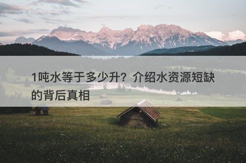 1吨水等于多少升?介绍水资源短缺的背后真相