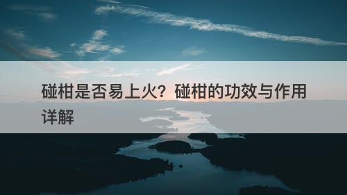 碰柑是否易上火?碰柑的功效与作用详解