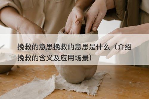 挽救的意思挽救的意思是什么(介绍挽救的含义及应用场景)