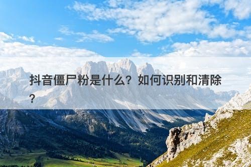 抖音僵尸粉是什么?如何识别和清除?-图1 抖音僵尸粉是什么?如何识别和清除?-图1