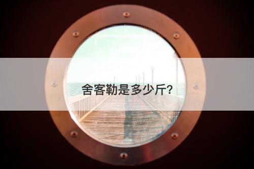 舍客勒是多少斤？