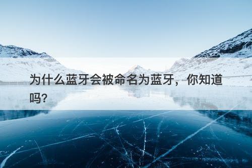 为什么蓝牙会被命名为蓝牙，你知道吗？-图1