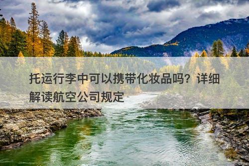 托运行李中可以携带化妆品吗?详细解读航空公司规定-图1 托运行李中可以携带化妆品吗?详细解读航空公司规定-图1