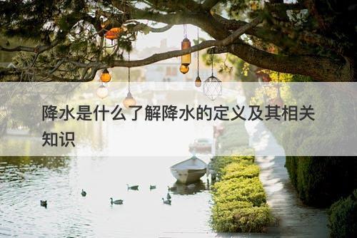 降水是什么了解降水的定义及其相关知识