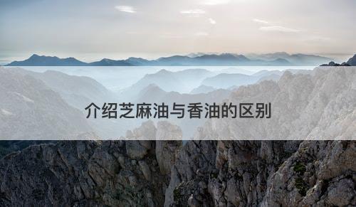 介绍芝麻油与香油的区别