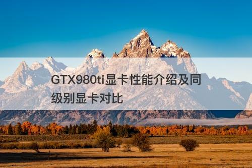 GTX980ti显卡性能介绍及同级别显卡对比-图1 GTX980ti显卡性能介绍及同级别显卡对比-图1