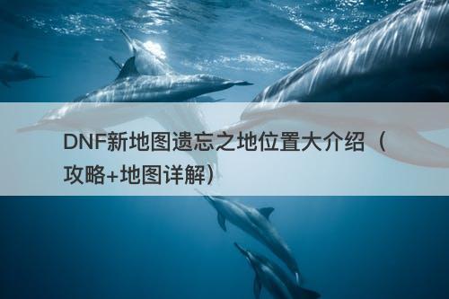 DNF新地图遗忘之地位置大介绍（攻略+地图详解）