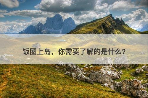 饭圈上岛，你需要了解的是什么？