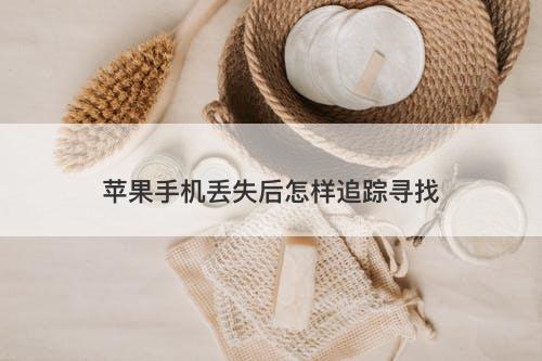 苹果手机丢失后怎样追踪寻找