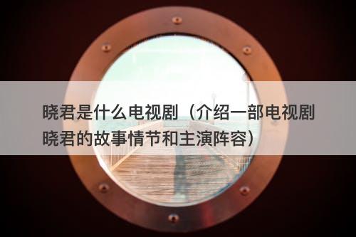 晓君是什么电视剧（介绍一部电视剧晓君的故事情节和主演阵容）