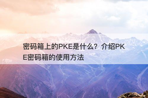 密码箱上的PKE是什么？介绍PKE密码箱的使用方法