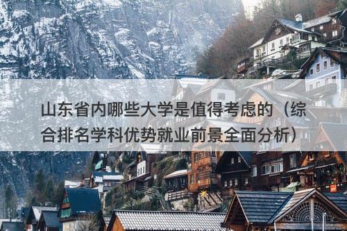 山东省内哪些大学是值得考虑的（综合排名学科优势就业前景全面分析）