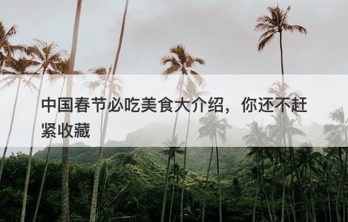 中国春节必吃美食大介绍，你还不赶紧收藏