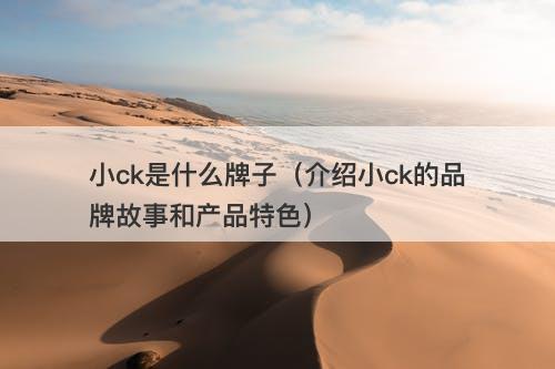 小ck是什么牌子（介绍小ck的品牌故事和产品特色）