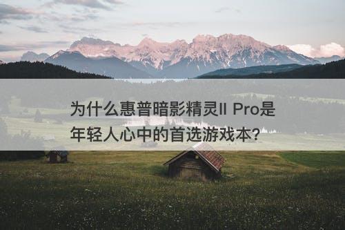 为什么惠普暗影精灵II Pro是年轻人心中的首选游戏本？