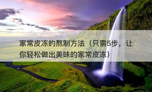 家常皮冻的熬制方法（只需5步，让你轻松做出美味的家常皮冻）