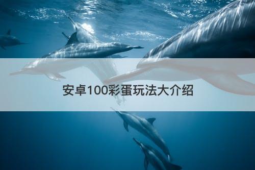 安卓100彩蛋玩法大介绍
