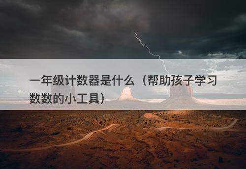一年级计数器是什么（帮助孩子学习数数的小工具）-图1