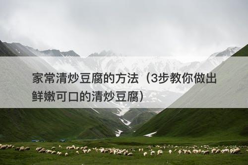 家常清炒豆腐的方法（3步教你做出鲜嫩可口的清炒豆腐）