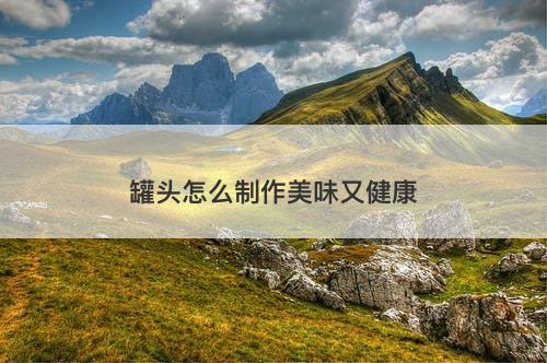 罐头怎么制作美味又健康