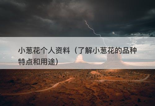 小葱花个人资料（了解小葱花的品种特点和用途）
