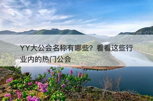 YY大公会名称有哪些？看看这些行业内的热门公会