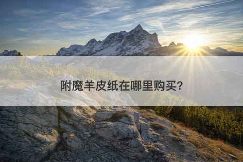 附魔羊皮纸在哪里购买？