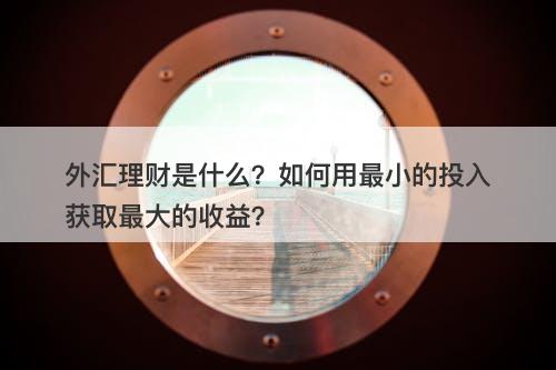 外汇理财是什么？如何用最小的投入获取最大的收益？