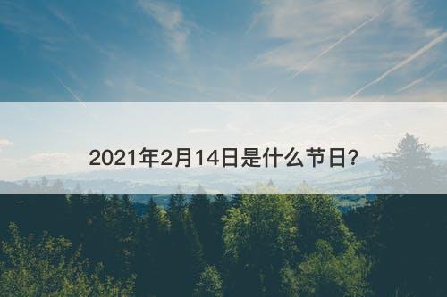 2021年2月14日是什么节日？