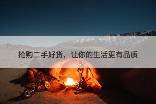 抢购二手好货，让你的生活更有品质