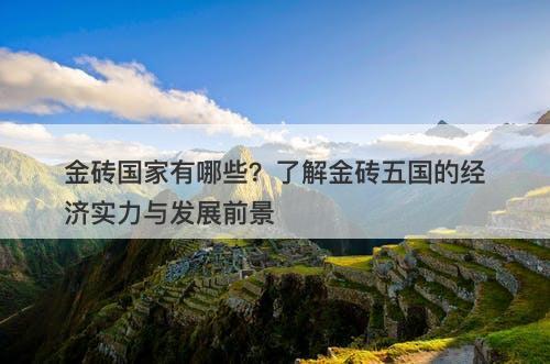 金砖国家有哪些？了解金砖五国的经济实力与发展前景