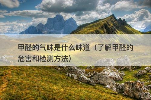 甲醛的气味是什么味道（了解甲醛的危害和检测方法）