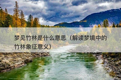 梦见竹林是什么意思（解读梦境中的竹林象征意义）