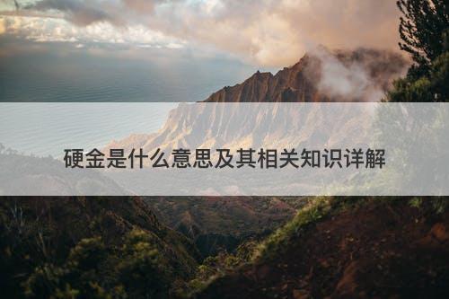 硬金是什么意思及其相关知识详解-图1