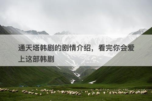 通天塔韩剧的剧情介绍，看完你会爱上这部韩剧