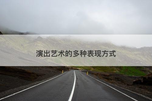 演出艺术的多种表现方式