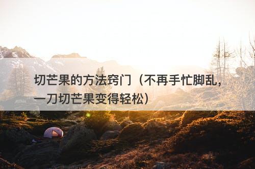 切芒果的方法窍门(不再手忙脚乱,一刀切芒果变得轻松)