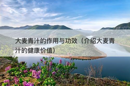 大麦青汁的作用与功效（介绍大麦青汁的健康价值）