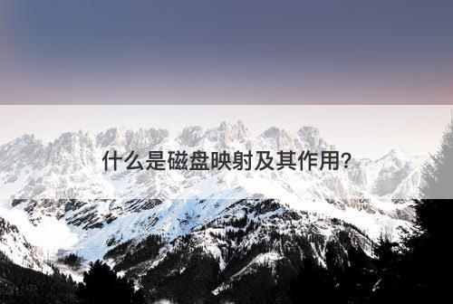 什么是磁盘映射及其作用？