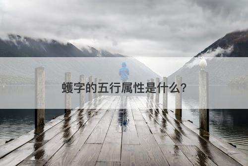 蠖字的五行属性是什么？