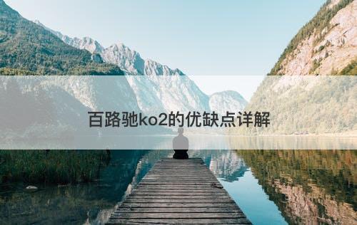 百路驰ko2的优缺点详解