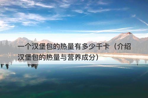 一个汉堡包的热量有多少千卡（介绍汉堡包的热量与营养成分）