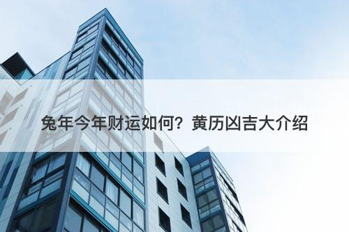兔年今年财运如何？黄历凶吉大介绍
