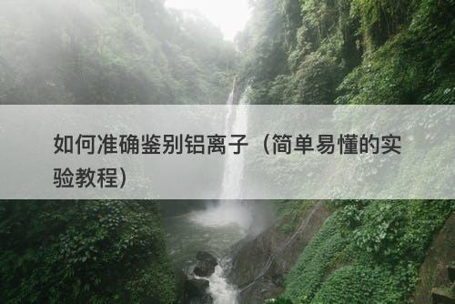 如何准确鉴别铝离子（简单易懂的实验教程）